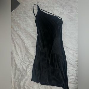 One shoulder satin Zara dress